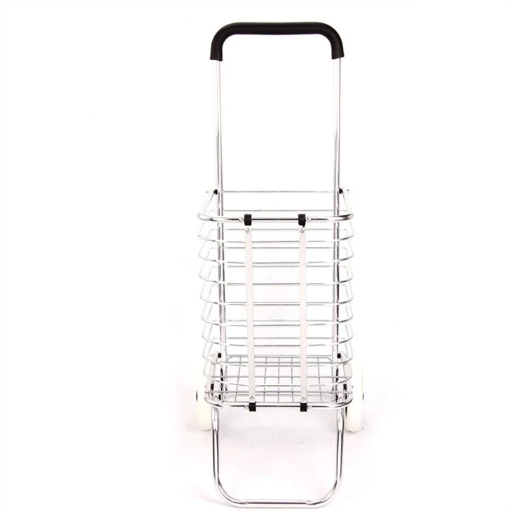 aluminum folding shopping trolley